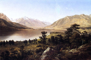  David Johnson Upper Twin Lakes in the Colorado Rockies - Art Print