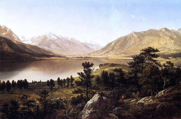  David Johnson Upper Twin Lakes in the Colorado Rockies - Art Print