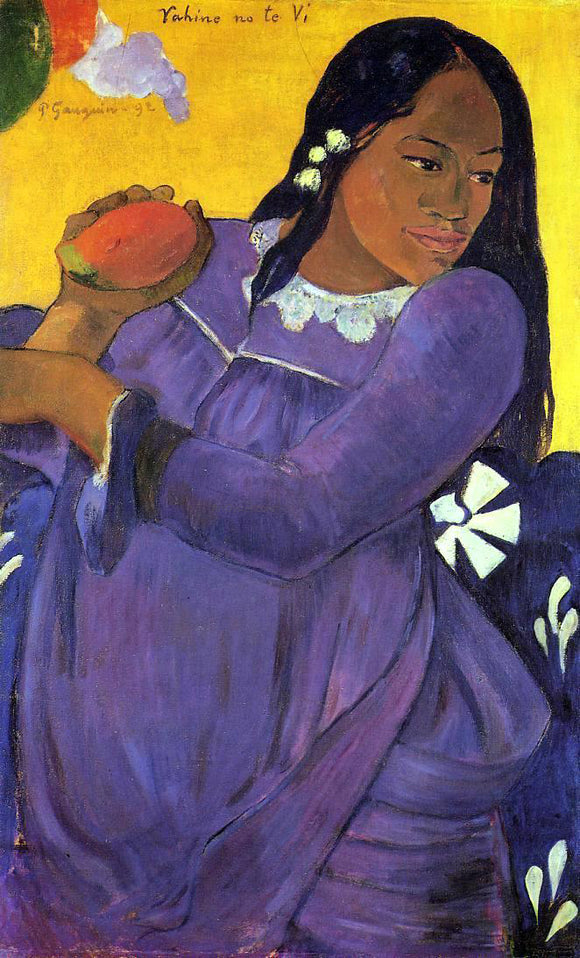  Paul Gauguin Vahine no te vi (also known as Woman with a Mango) - Art Print