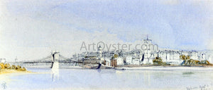  William Callow RWS Valence, on the Rhone - Art Print