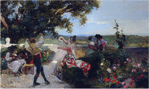  Joaquin Sorolla Y Bastida Valencian Dance in an Orange Grove - Art Print