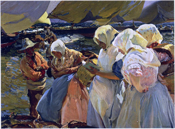  Joaquin Sorolla Y Bastida Valencian Fisherwomen - Art Print