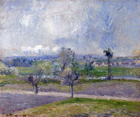  Camille Pissarro Valhermeil near Oise - Rain effect - Art Print