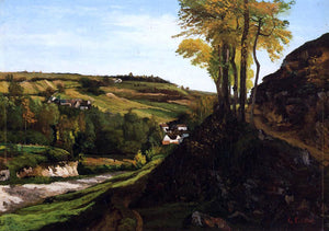  Gustave Courbet Valley of Ornans - Art Print