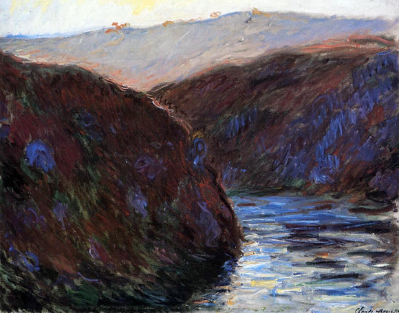  Claude Oscar Monet Valley of the Creuse, Evening Effect - Art Print