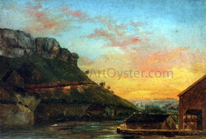  Gustave Courbet Valley of the Loue - Art Print