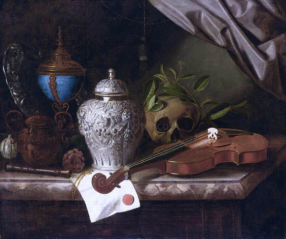  Pieter Gerritsz. Van Roestraeten Vanitas Still-Life - Art Print