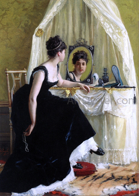  Gustave-Leonard De Jonghe Vanity - Art Print