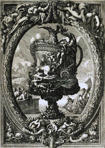  Jean Le Pautre Vase in a Cartouche - Art Print