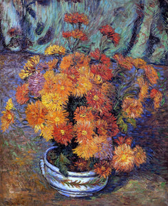  Armand Guillaumin Vase of Chrysanthemums - Art Print