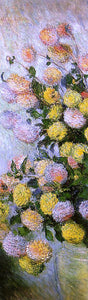  Claude Oscar Monet Vase of Dahlias - Art Print