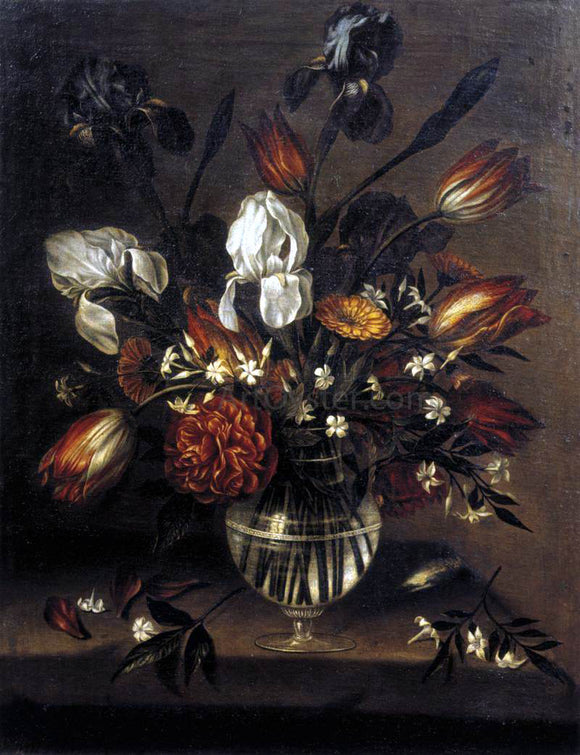  Antonio Ponce Vase of Flowers - Art Print