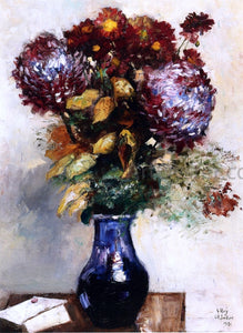  Lesser Ury Vase of Flowers - Art Print