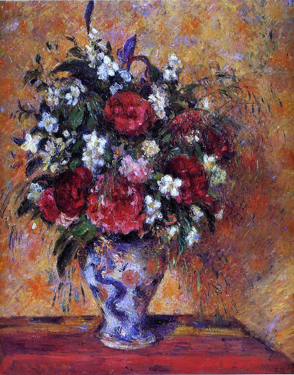  Camille Pissarro Vase of Flowers - Art Print