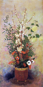  Odilon Redon Vase of Flowers with Branches of a Flowering Apple Tree - Art Print