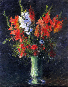  Gustave Caillebotte Vase of Gladiolas - Art Print