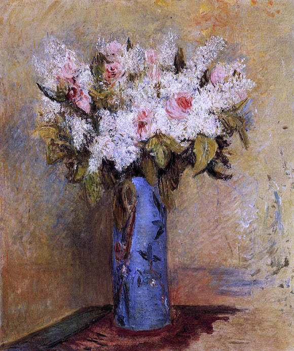  Pierre Auguste Renoir Vase of Lilacs and Roses - Art Print