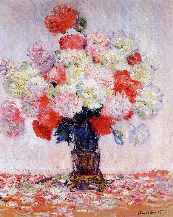  Claude Oscar Monet Vase of Peonies - Art Print