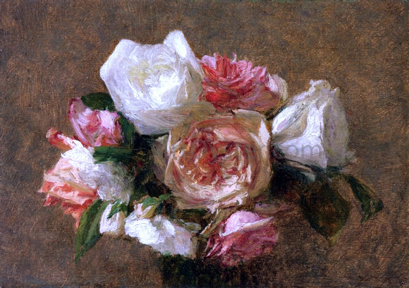  Victoria Dubourg Fantin-Latour Vase of Roses - Art Print