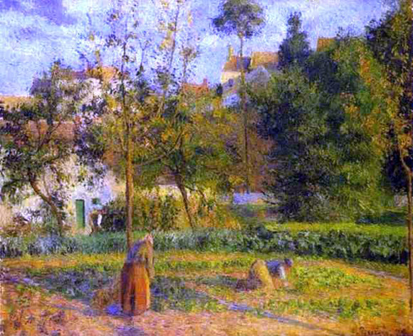  Camille Pissarro Vegetable Garden at l'Hermitage near Pontoise - Art Print