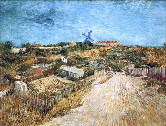  Vincent Van Gogh A Vegetable Gardens in Montmartre - Art Print