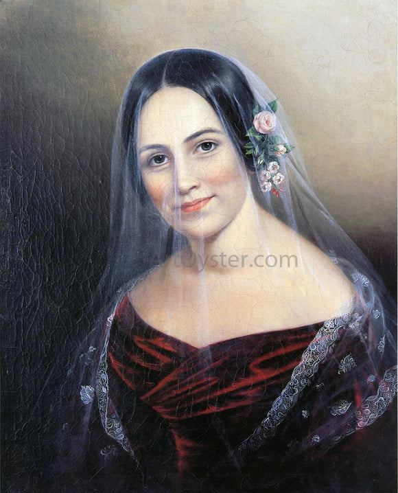  Sarah Miriam Peale Veil of Mystery (also known as Veiled Woman) - Art Print