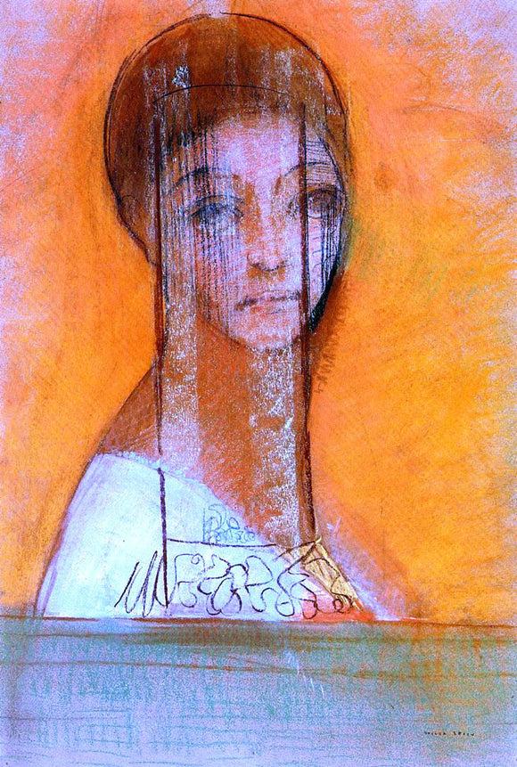  Odilon Redon Veiled Woman - Art Print