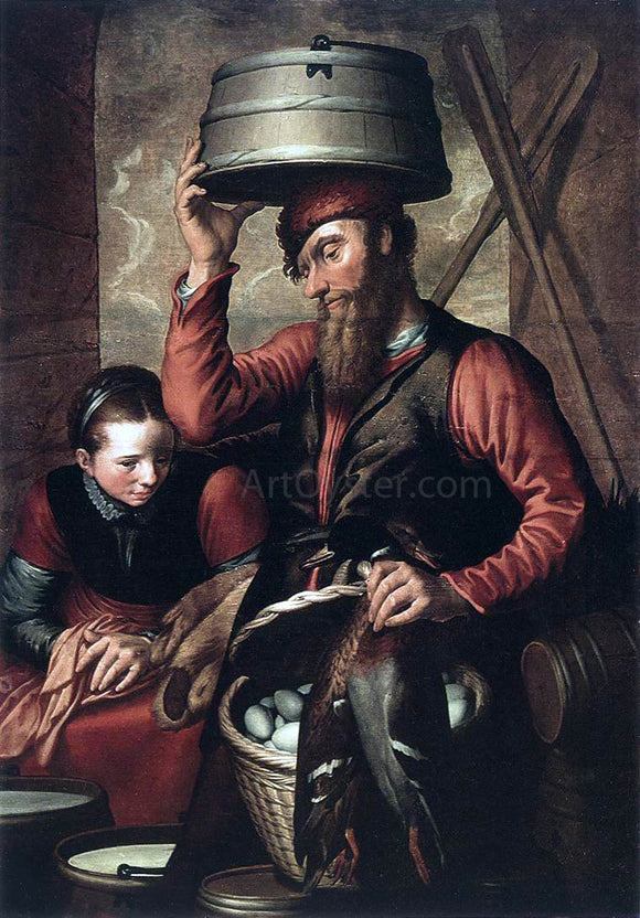  Pieter Aertsen Vendor of Fowl - Art Print