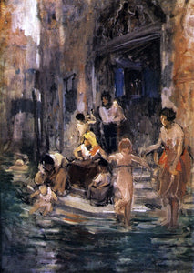  Frank Duveneck Venetian Bathers - Art Print