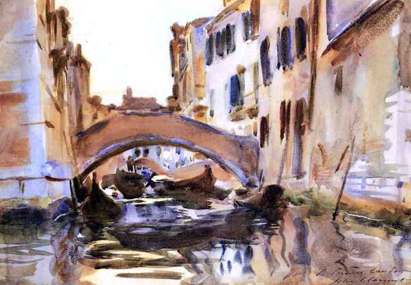  John Singer Sargent A Venetian Canal - Art Print