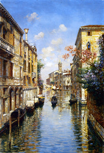  Luigi Lanza Venetian Canal - Art Print