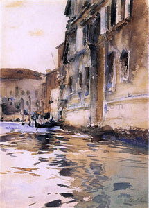  John Singer Sargent A Venetian Canal, Palazzo Corner - Art Print