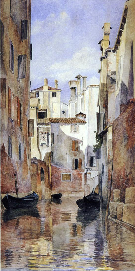  Henry Roderick Newman A Venetian Canal Scene - Art Print