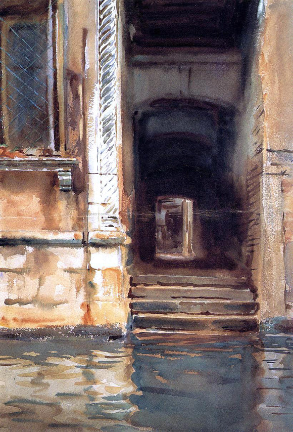  John Singer Sargent Venetian Doorway - Art Print