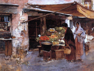  Frank Duveneck Venetian Fruit Market - Art Print