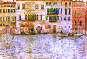  Maurice Prendergast Venetian Palaces on The Grand Canal - Art Print