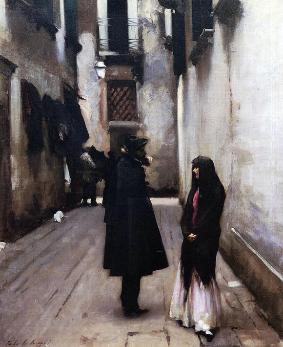  John Singer Sargent Venetian Street - Art Print