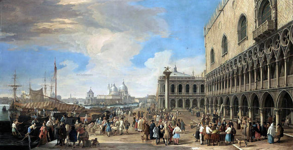  Luca Carlevaris Venice: A View of the Molo - Art Print