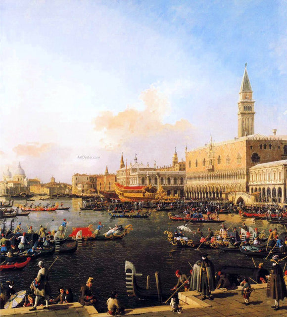 Canaletto Venice, Bacino di San Marco on Ascension Day - Art Print