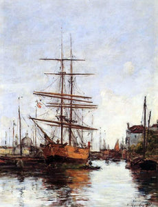  Eugene-Louis Boudin Venice, Quai de la Guidecca - Art Print