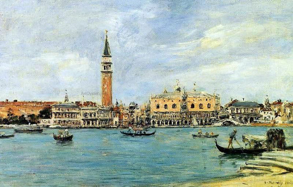  Harrison Bird Brown Venice, the Campanile, the Ducal Palace and the Piazetta, View from San Giorgio - Art Print