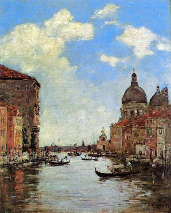  Eugene-Louis Boudin Venice, the Canal de la Gandara - Art Print