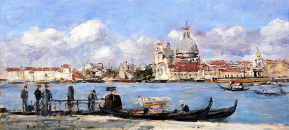  Eugene-Louis Boudin Venice, the Salute and the Douane, the Guidecca from the Rear, View from the Grand Canal - Art Print