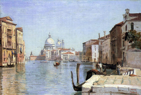  Jean-Baptiste-Camille Corot Venice - View of Campo della Carita from the Dome of the Salute - Art Print