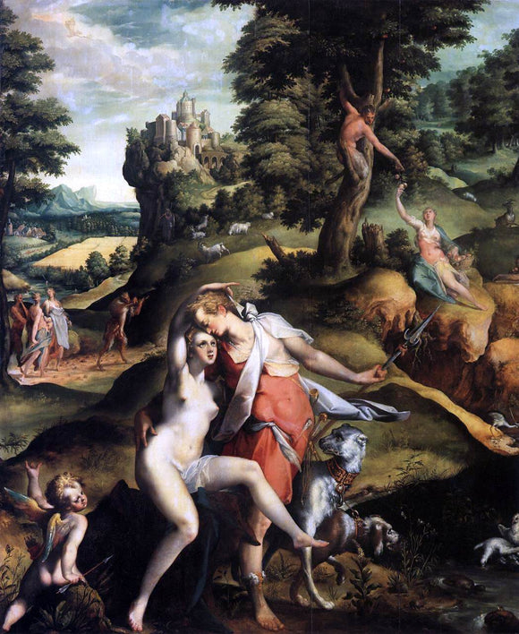  Bartholomaeus Spranger Venus and Adonis - Art Print