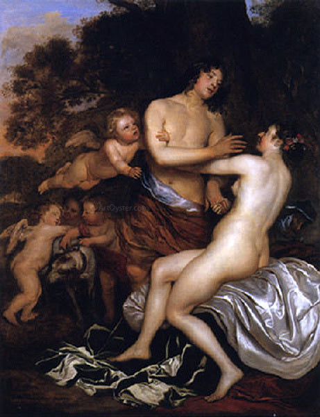  Jan Mytens Venus and Adonis - Art Print