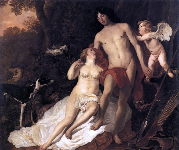  Jacob Adriaensz Backer Venus and Adonis - Art Print