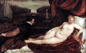  Titian Venus and an Organist and a Little Dog - Art Print