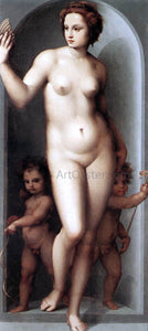  Andrea del Brescianino Venus and Two Cupids - Art Print