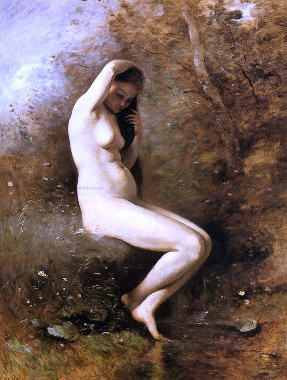  Jean-Baptiste-Camille Corot Venus at Her Bath - Art Print